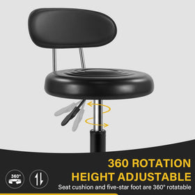 WKWKER rolling stool 360 swivel enables easy reach from any angle