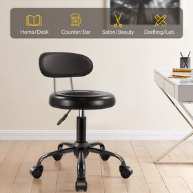 WKWKER rolling stool backrest providing lower support for better posture
