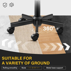 WKWKER stool seat dimensions 16.1 by 12.8 inches