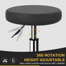 WKWKER sturdy metal base with hydraulic lift keeps stable, reliable support.
