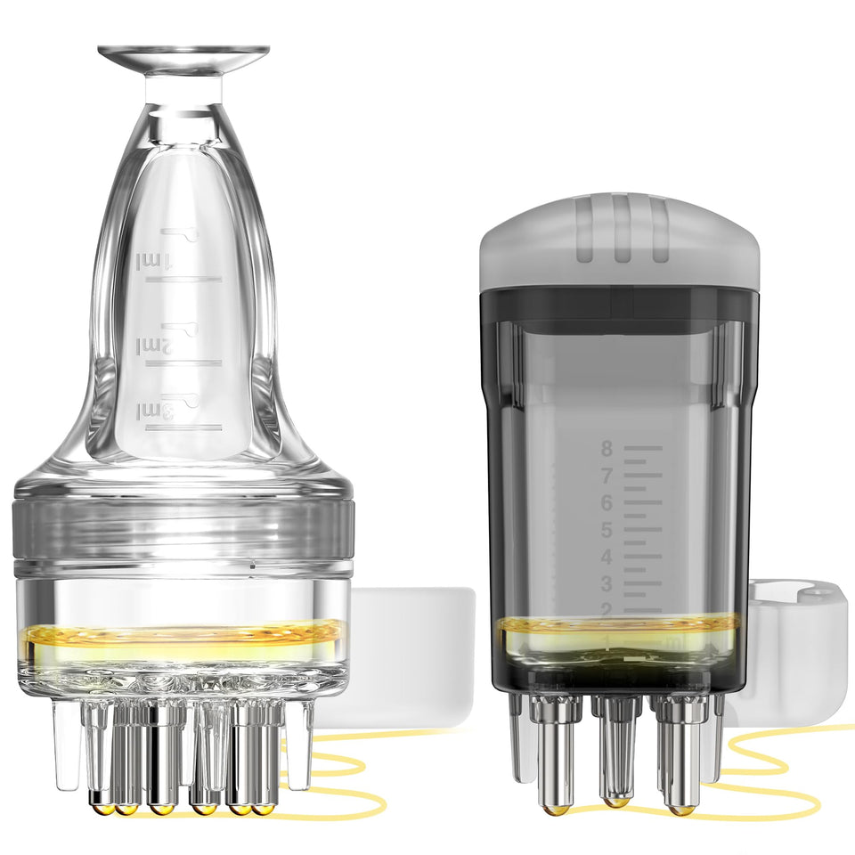 WL-YBOPRO minoxidil applicator bottle set with two pcs for precise dosing and mess-free use.