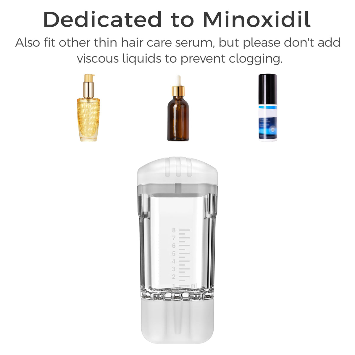 WL-YBOPRO Minoxidil Applicator features easy-clean mechanism for quick maintenance.