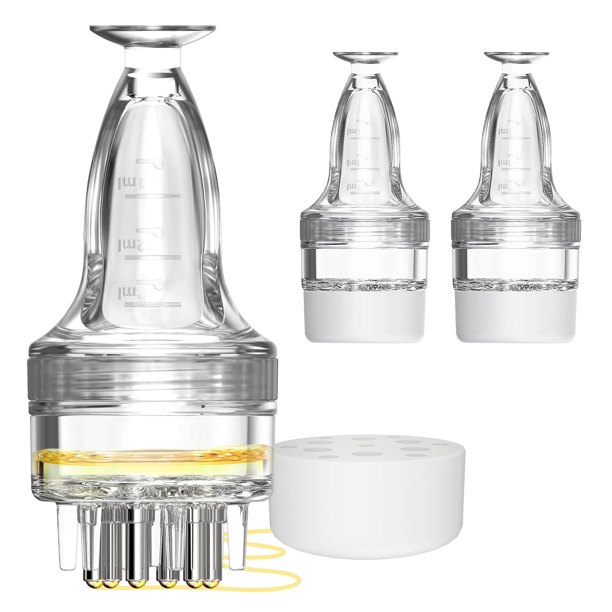 WL-YBOPRO minoxidil applicator side view for precise root delivery and mess-free use