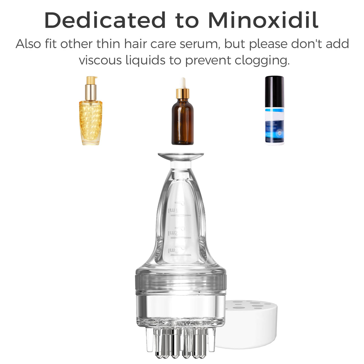 WL-YBOPRO minoxidil applicator travel-ready design supports routine