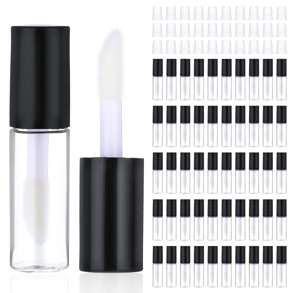 WLLHYF 100-piece mini lip gloss tubes pack for DIY cosmetics and on-the-go touch-ups.