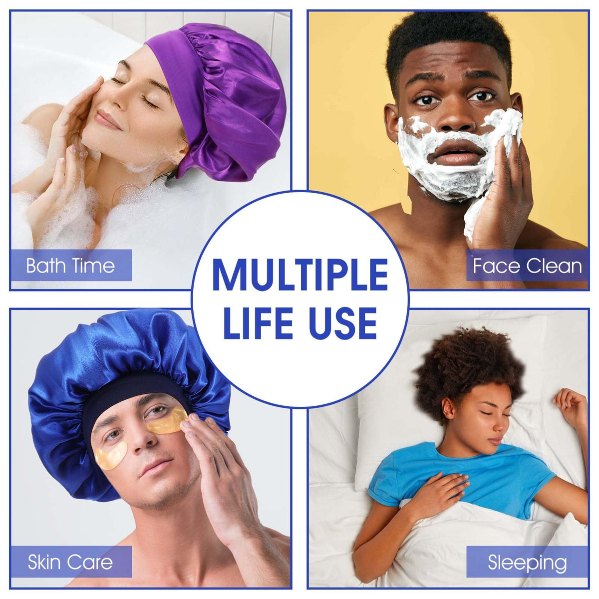 WLLHYF 18 color satin bonnet set offers color variety for daily looks