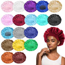 WLLHYF satin bonnet for sleeping with a wide band stays secure overnight for all hair types