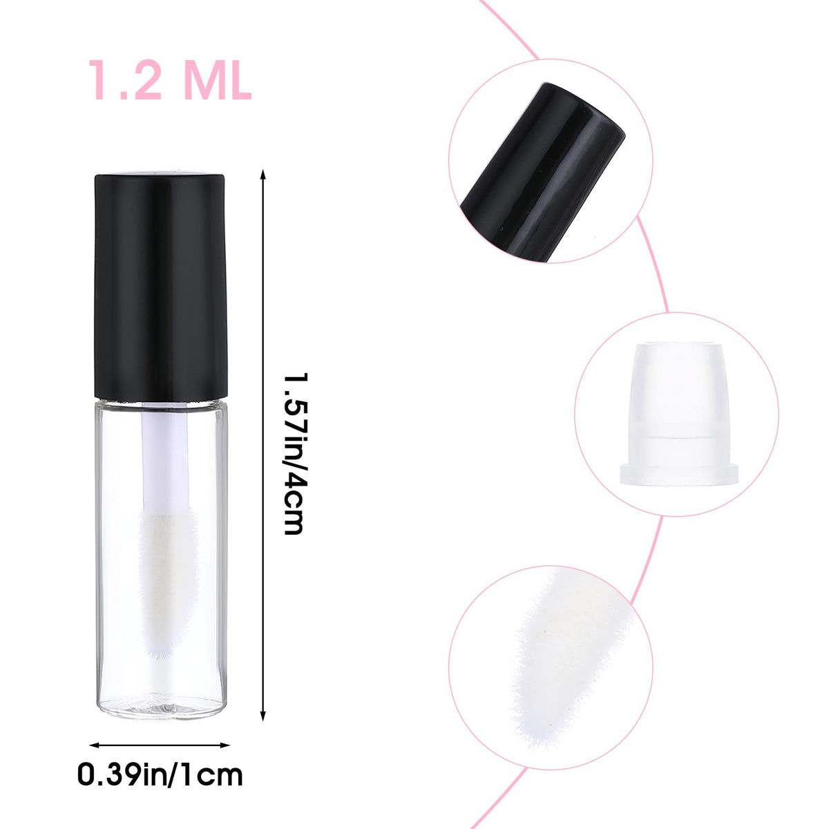 WLLHYF transparent empty tubes show contents clearly for easy labeling and color organization.