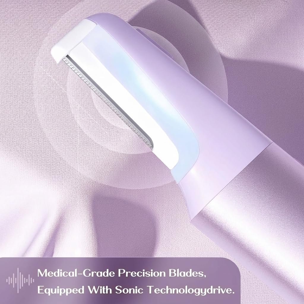 WLU Dermaplane Razor purple replaceable blades pack for continuous exfoliation