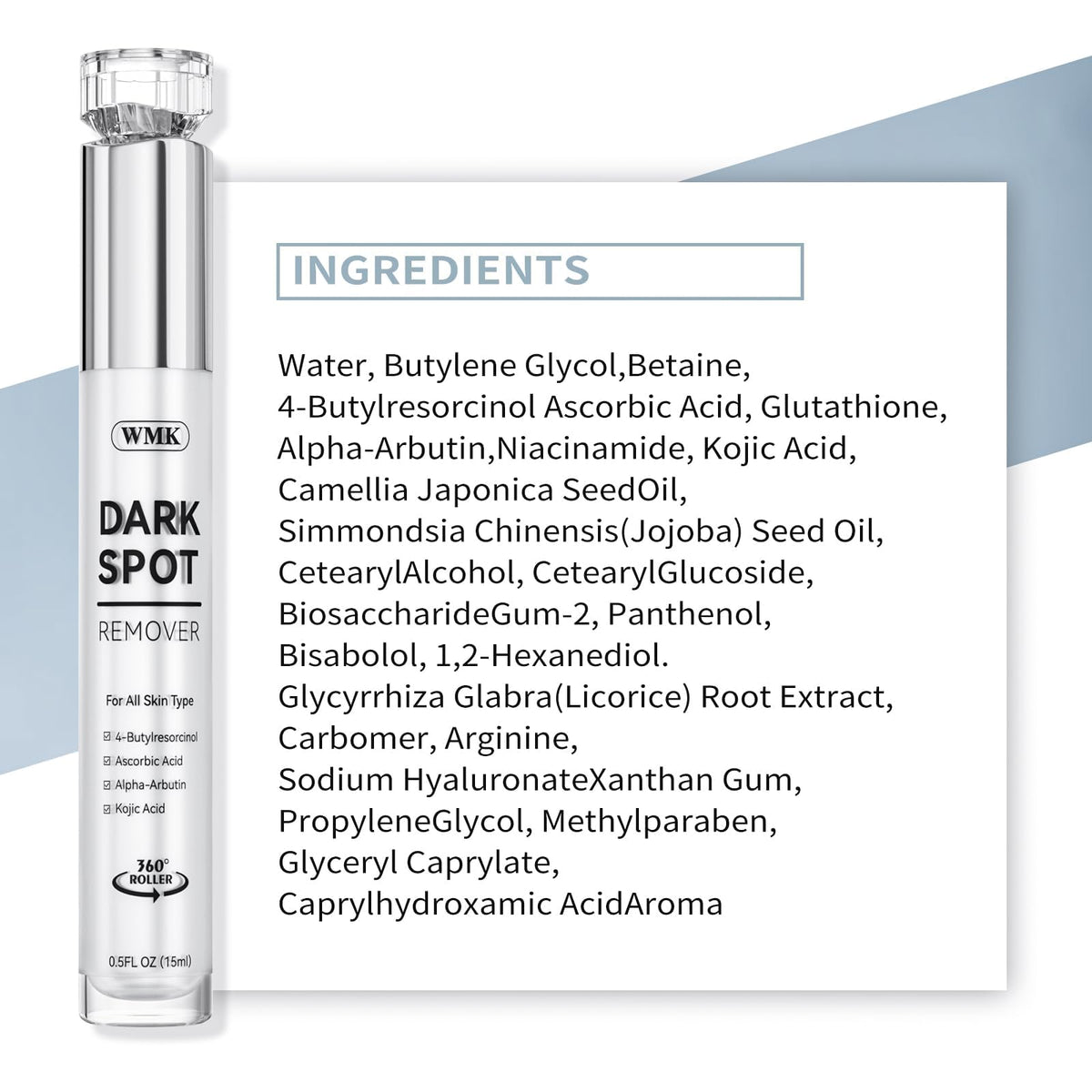 WMK underarm-use example for uneven skin tone care