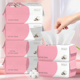 WMQL 100-count disposable face towels pack, convenient for daily cleansing and makeup removal.