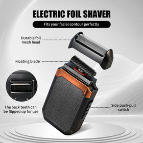 WMZR foil shaver close-up demonstrates gentle, skin-friendly shaving