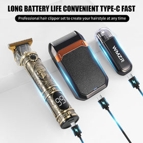 WMZR grooming kit USB charging supports cordless use