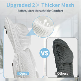 Wnfou quick-drying breathable fabric bath pillow resists moisture and odors.