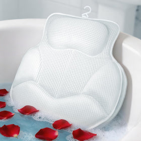 Wnfou thickened bath pillow with 88 suction cups for secure tub grip.