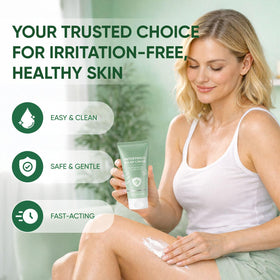 WNOHIQ Intertrigo Relief Cream texture ready for quick, non-greasy application.