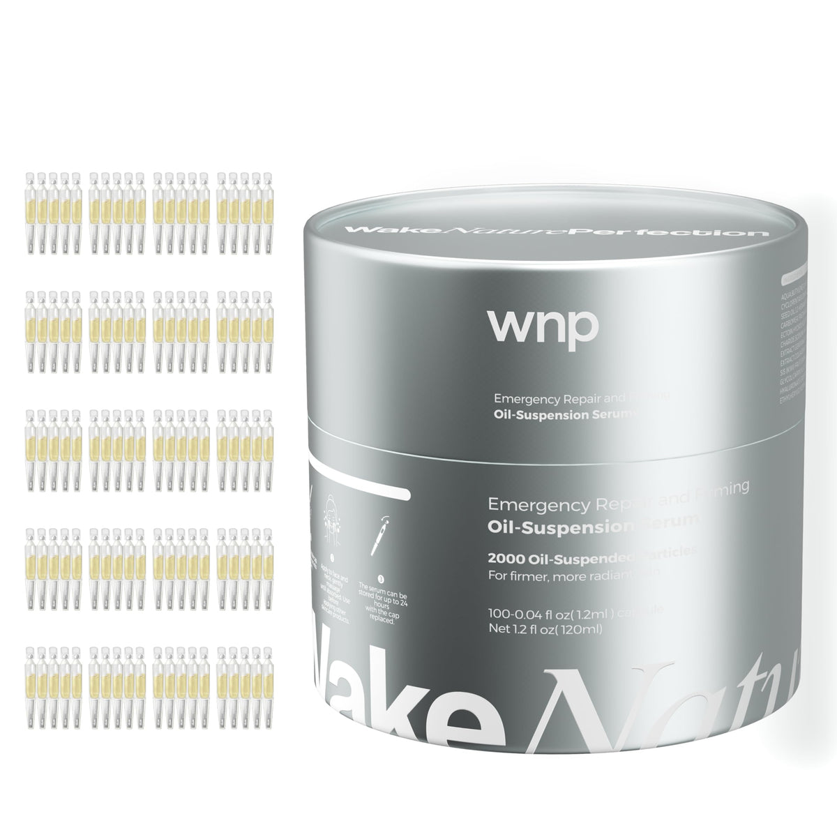 WNP Collagen Serum water-oil suspension bottle for deep hydration and barrier support