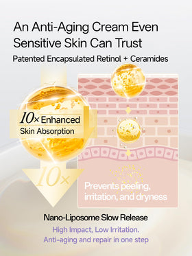 WNP Gentle Retinol Cream bottle with ceramides emphasizing barrier protection and hydration.