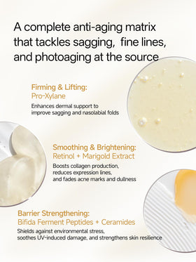 WNP Gentle Retinol Cream texture closeup indicating non-greasy finish.
