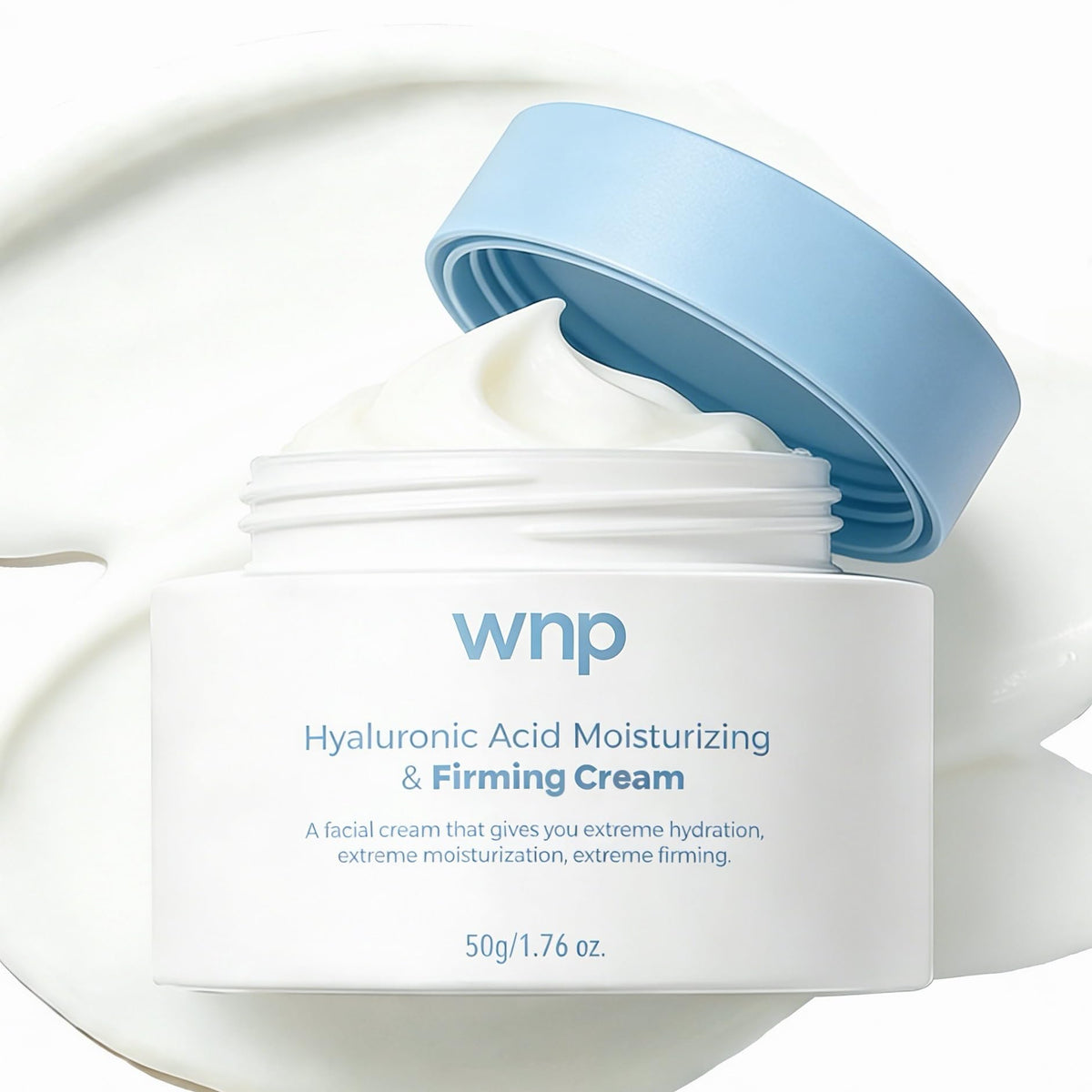 WNP Hyaluronic Acid Moisturizer bottle offers deep hydration for dry skin.