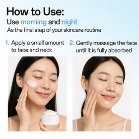 WNP Peptide and Collagen cream texture close-up promotes firming care.