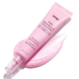 WNP Rose PDRN Glow Cream jar showing luminous texture and hydration