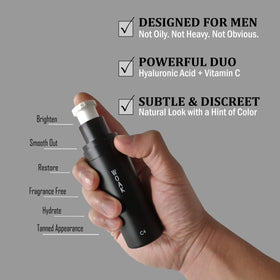 WOAK C4 matte finish close-up emphasizes shine control for all day balance.