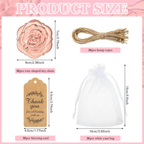 Rose shape design with rose-gold finish provides a stylish grip.