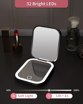 WOBSION dual-sided mirror 1X-5X for easy full-face viewing and detailing.