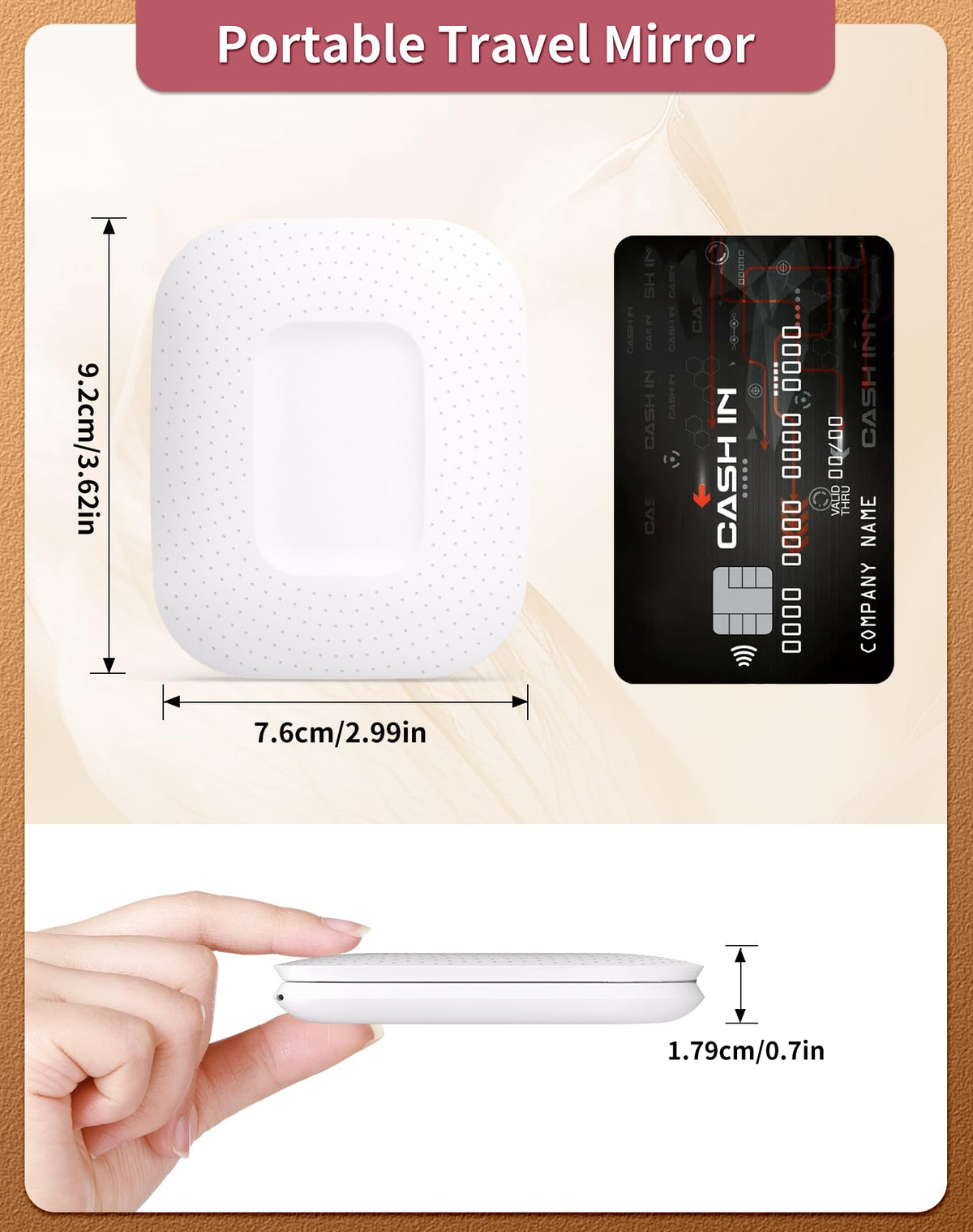 WOBSION dimmable LED lighting for natural daylight-like illumination during makeup.