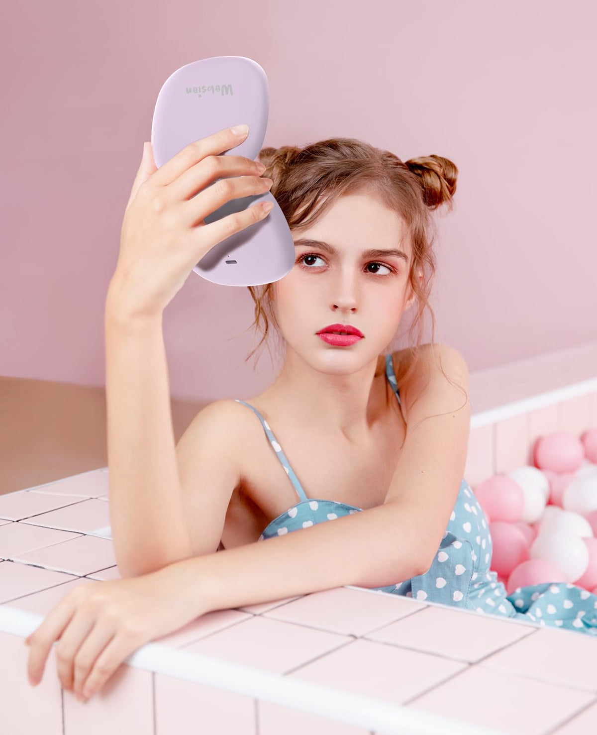 WOBSION lightweight travel mirror designed for quick touch-ups anywhere