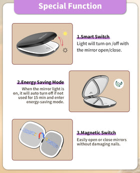 WOBSION touch dimmable control to adjust brightness on both sides