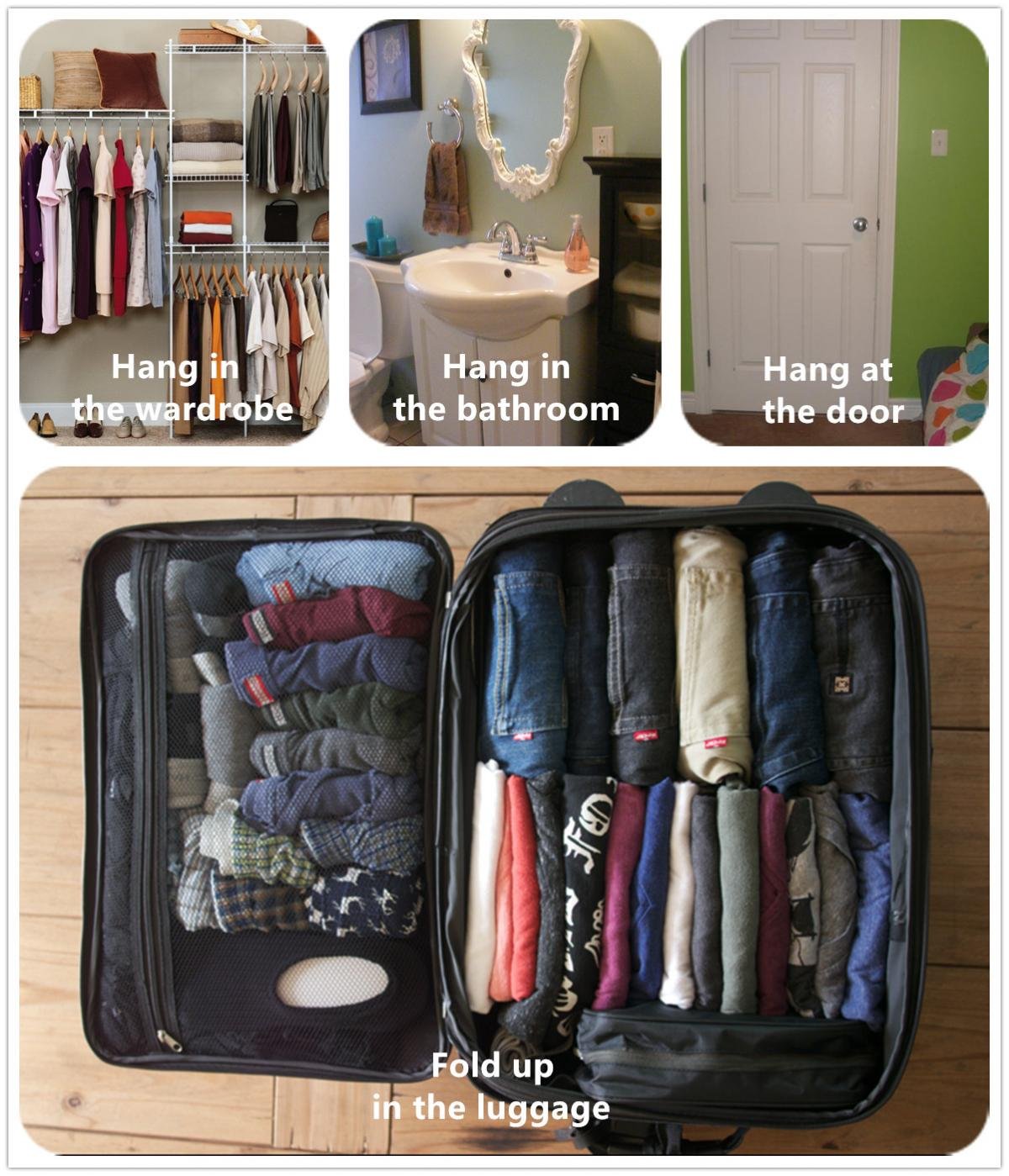 Wodison blue travel toiletry bag combines style with durable construction