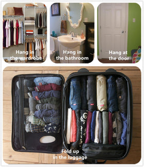 Wodison blue travel toiletry bag combines style with durable construction