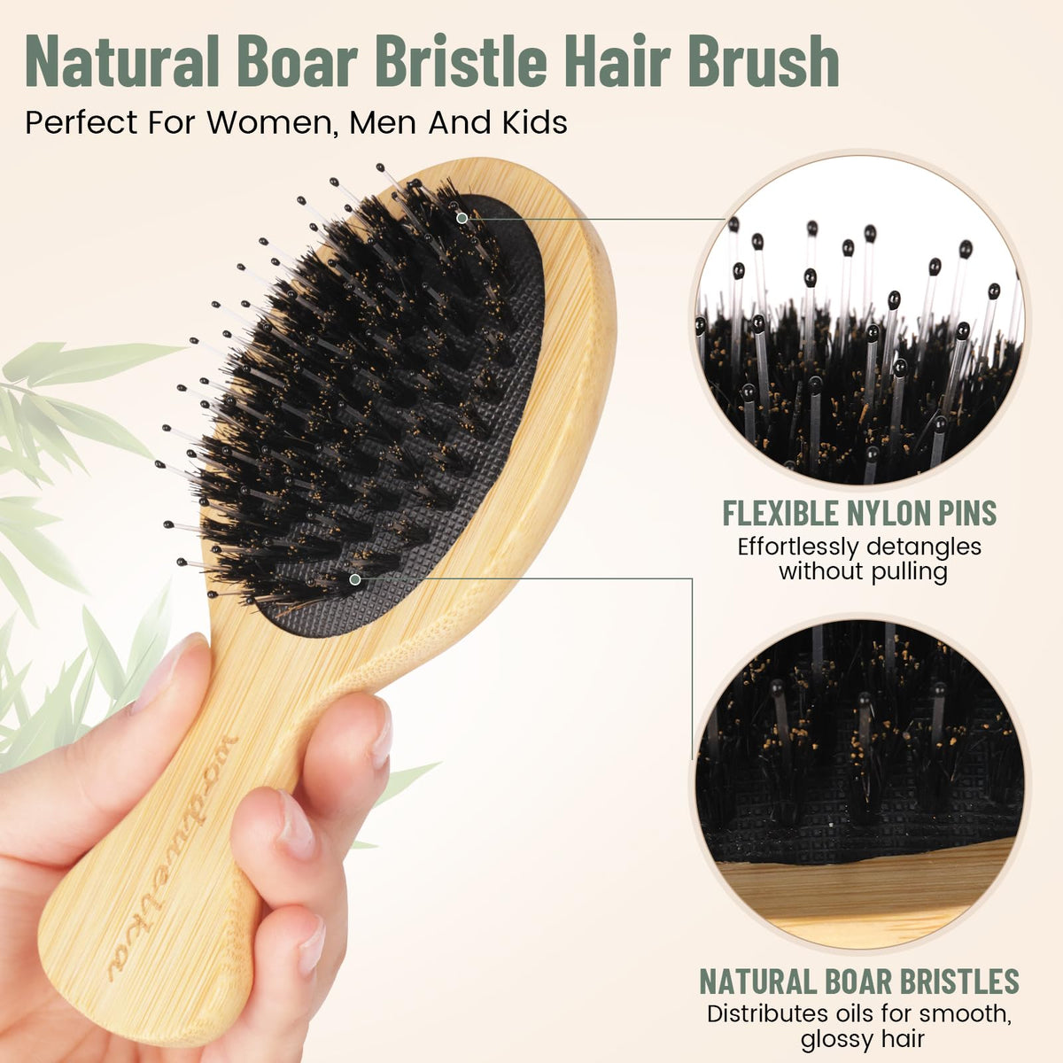Woduelka tail comb for precise styling and reduced breakage.