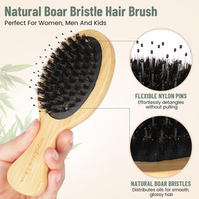 Woduelka tail comb for precise styling and reduced breakage.