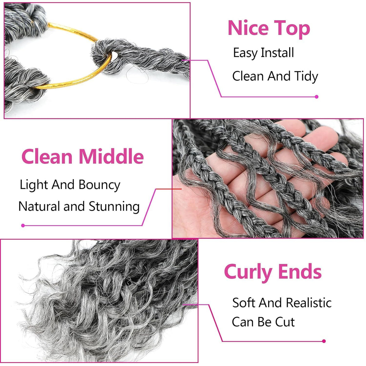 Wodun Goddess Box Braids color options for customizable looks.