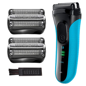 WOERGG Series 3 replacement head close-up with floating elements for a closer shave.