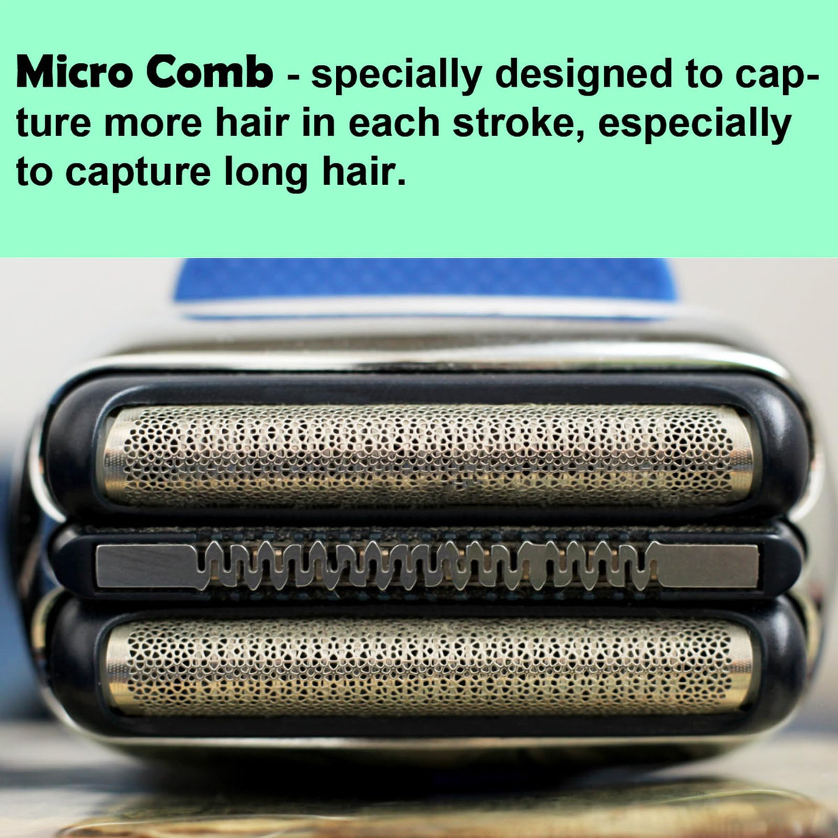 WOERGG Series 3 head featuring floating elements for contour shaving