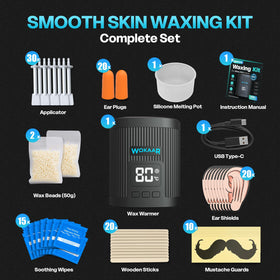 Wokaar applicator sticks for precise, mess-free wax application.