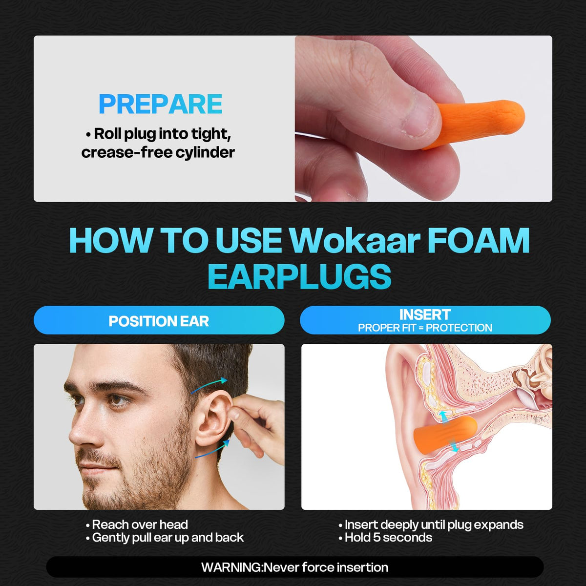 Wokaar pre/post wipes included for skin refreshment after waxing.