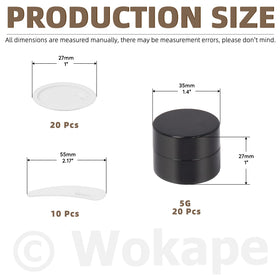 Wokape amber jar with inner liner pad to prevent leakage.