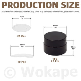 Wokape inner liner pads help prevent leaks and preserve product integrity.