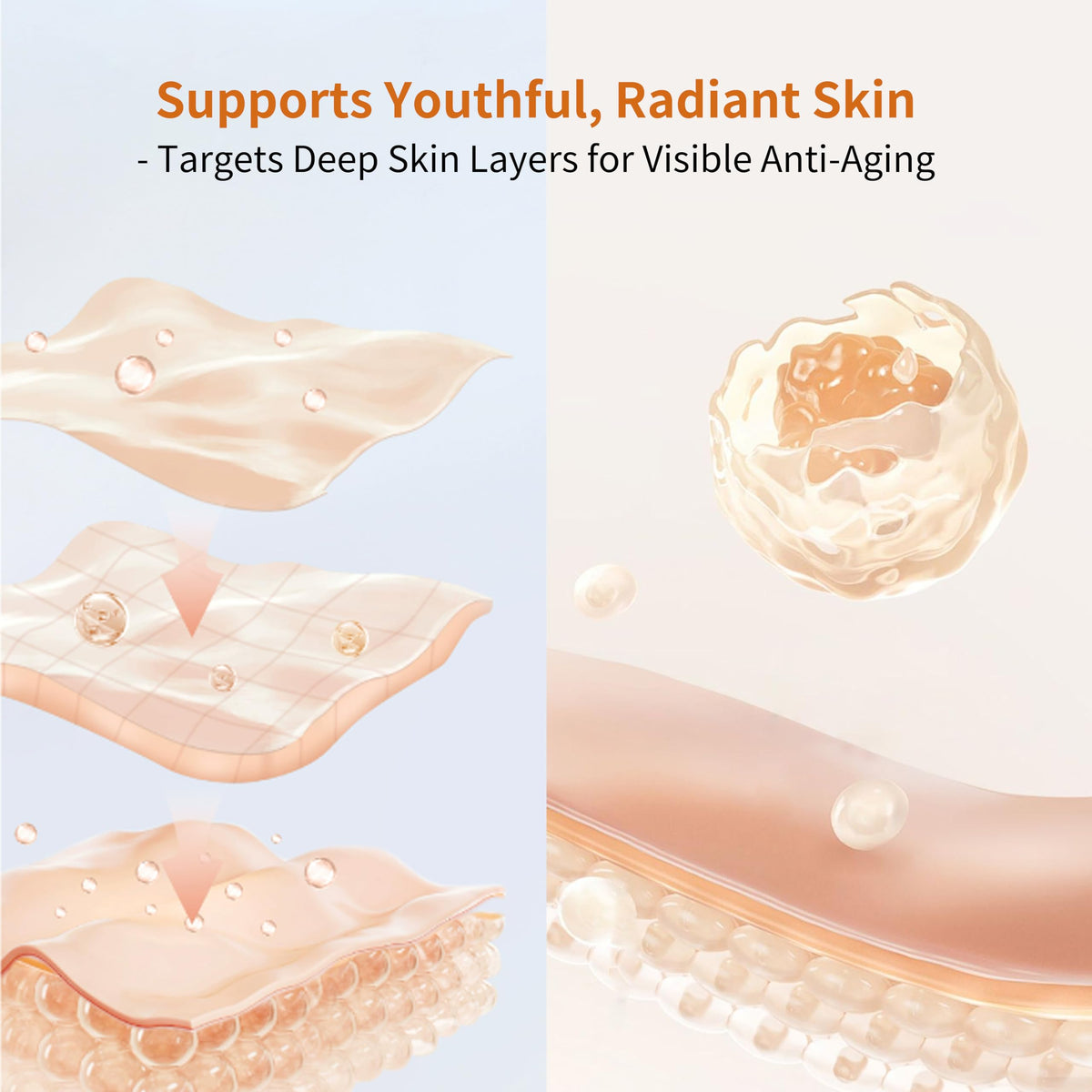Wollet NAD+ peptide serum after use, offering a radiant glow and firmer appearance.