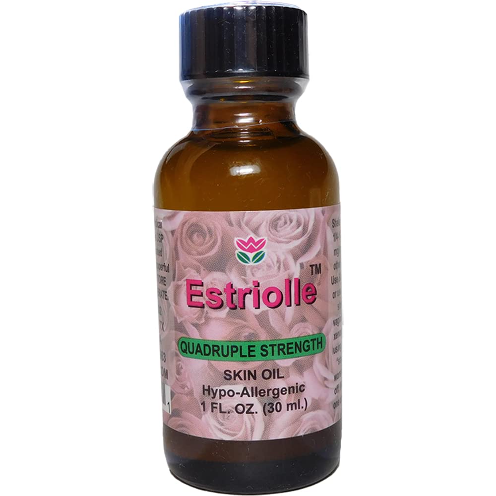 WOMEN'S THERAPEUTIC INSTITUTE Estrogen Body Oil bottle highlighting fragrance-free, all-natural blend