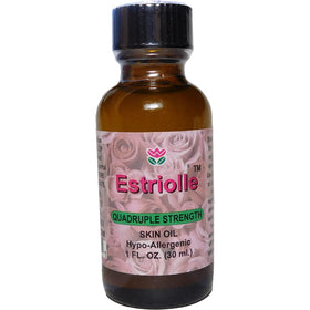 WOMEN'S THERAPEUTIC INSTITUTE Estrogen Body Oil bottle highlighting fragrance-free, all-natural blend