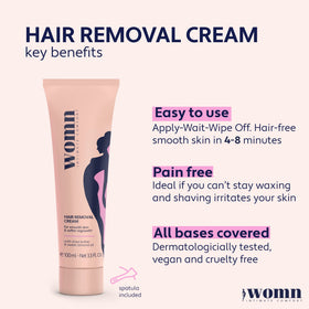 Womn cream application texture shown for smooth, even spread.
