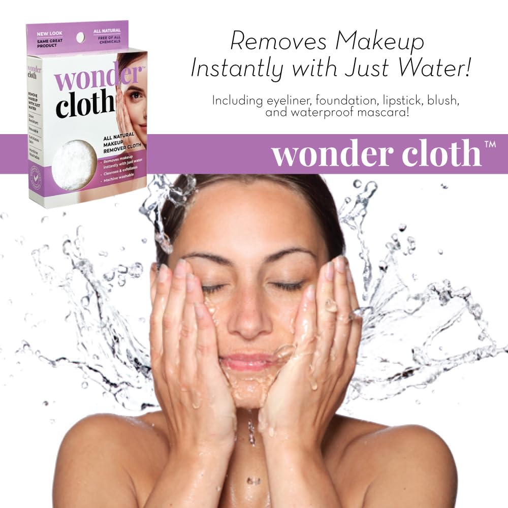 Wonder Cloth Pack 3 machine-washable material for durable, reusable skincare.