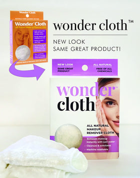 Wonder Cloth Pack 3 size 10.5x8.5 inches shown for easy makeup removal.