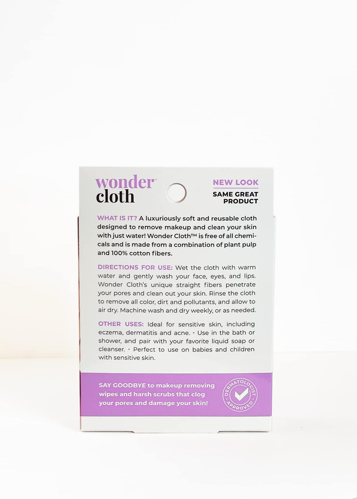 Wonder Cloth soft-fiber close-up highlighting gentle exfoliation for smoother skin.
